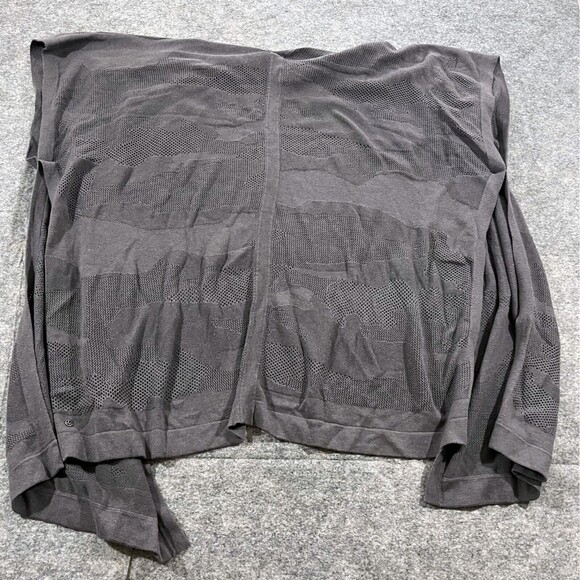Lululemon Find Your Light Wrap Cotton Poly Silk Mesh Knit Open Front Sweater O/S - Picture 6 of 7